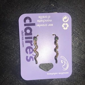 Claire’s new with tags snake ear crawlers
